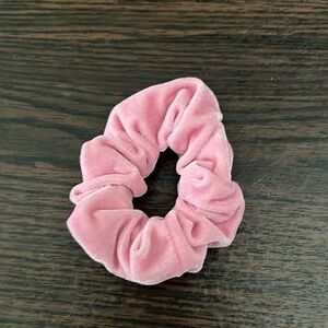 Light Pink Velvet Hair Scrunchie